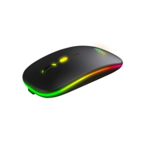 MOUSE SEM FIO RECARREGÃVEL RGB 4 BOTÃES 1600 DPI SLIM PRO A6 R8