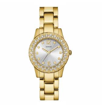 RELÓGIO FEMININO GUESS ANALÓGICO DOURADO COM STRASS
