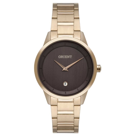 RELÓGIO ORIENTE FEMININO PRETO E DOURADO